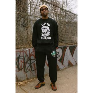 Barriers Worldwide 3landers Black Fleece Sweat Pants Trousers   Mens Size Small